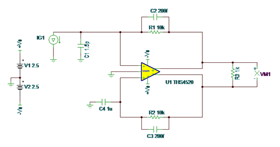 如何使用全差分放大器構(gòu)建 TIA 電路