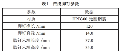 一種適用于高壓輸電線(xiàn)路的新型防墜腳釘?shù)难兄? />
</p>
<p>
	式中:ρ為對(duì)接焊縫強(qiáng)度計(jì)算值;N為軸心拉力或軸心壓力;l<sub>w</sub>為焊縫長(zhǎng)度;h<sub>e</sub>為對(duì)接焊縫的計(jì)算厚度,在對(duì)接連接節(jié)點(diǎn)中取連接件的較小厚度,在T形連接節(jié)點(diǎn)中取腹板的厚度;?<sub>wt</sub>為對(duì)接焊縫的抗拉設(shè)計(jì)值。
</p>
<p>
	所設(shè)計(jì)的腳釘與下部附加方環(huán)焊縫為熔透對(duì)接 焊縫,焊條為E43型,主要受拉應(yīng)力,經(jīng)取值,作業(yè)人員體重及腳釘最大瞬時(shí)受力N≤1961.33N,l<sub>w</sub>=16mm,h<sub>e</sub>=14mm。
</p>
<p>
	經(jīng)計(jì)算<span>ρ</span>=N/(l<sub>w</sub>h<sub>e</sub>)≈8.76N/mm<sup>2</sup>,查閱GB 50017—2017《鋼結(jié)構(gòu)設(shè)計(jì)標(biāo)準(zhǔn)》<sup>[5]</sup>,對(duì)接焊縫的抗拉設(shè)計(jì)值<span>?</span><sub>wt</sub>=170 N/mm<sup>2</sup>,得出ρ≤<span>?</span><sub>wt</sub>,滿(mǎn)足承載力要求。
</p>
<p>
	5    應(yīng)用效果
</p>
<p>
	新建線(xiàn)路直接采用防墜腳釘即可,對(duì)運(yùn)行線(xiàn)路則需改造、替換原腳釘為防墜腳釘,施工簡(jiǎn)單,無(wú)須停電。腳釘防墜落裝置因其安全易用、簡(jiǎn)單輕便、成本低等特點(diǎn)廣受現(xiàn)場(chǎng)歡迎,較容易在新舊線(xiàn)路上推廣應(yīng)用。
</p>
<p>
	目前,已計(jì)劃在500 kV某158基桿塔上共安裝使用24834支防墜腳釘,按照每支腳釘批量制作費(fèi)用20元算,需投資49.68萬(wàn)元,每基塔成本3144元。投資約為導(dǎo)軌式裝置保守平均投資2萬(wàn)元/基的15.72%,相對(duì)導(dǎo)軌式可節(jié)省266.32萬(wàn)元。
</p>
<p>
	若以超高壓公司 目前已運(yùn)行的上萬(wàn)基鐵塔計(jì)算,使用導(dǎo)軌式裝置,至少要投資約2億元,而推廣使用腳釘式防墜裝置,總投資約為3千萬(wàn)元,可為公司至少節(jié)省約1.7億元的資金。如推廣到國(guó)網(wǎng)公司、全國(guó)輸電線(xiàn)路,其經(jīng)濟(jì)效益將更加可觀。
</p>
<p>
	6結(jié)束語(yǔ)
</p>
<p>
	在新建線(xiàn)路中應(yīng)考慮將防墜落腳釘納入線(xiàn)路及桿塔結(jié)構(gòu)設(shè)計(jì)中,并共同計(jì)算投資比例。選擇合理的防墜落腳釘裝置不但能有效降低登塔安全風(fēng)險(xiǎn),提高登塔人員登高安全性,也能有效減輕登塔人員作業(yè)強(qiáng)度。因此,深入研究桿塔防墜落腳釘裝置的優(yōu)化和應(yīng)用,是每一個(gè)輸電線(xiàn)路工作人員應(yīng)該重視的課題。
</p>
<p>
	[參考文獻(xiàn)]
</p>
<p>
	[1]彭向陽(yáng),周華敏,姚森敬.輸電線(xiàn)路桿塔防墜落裝置應(yīng)用現(xiàn)狀及展望[J].廣東電力,2010,23(12):1-7.
</p>
<p>
	[2]劉寶龍,李昌甫,陸文叁,等.攀登超(特)<a href=