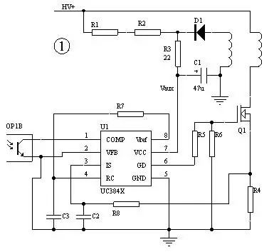 一種基于UC3842的 改進(jìn)型的應(yīng)用電路