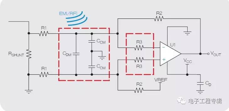 使用運算放大器減少PCB上近場EMI 