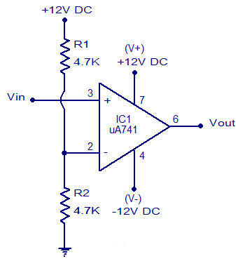 典型的比較器電路圖工作原理及其簡單分析