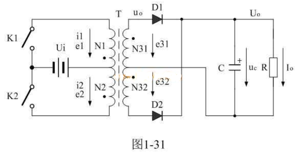 推挽式開關(guān)電源工作原理及電路圖