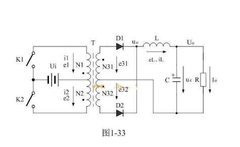 推挽式開關(guān)電源工作原理及電路圖