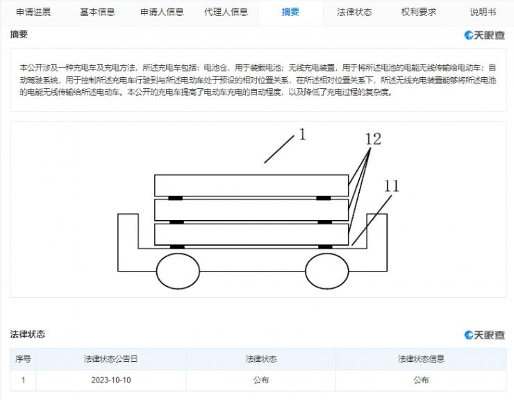 小米公布汽車無線充電專利