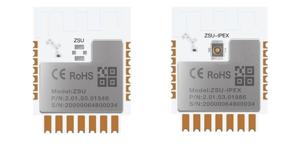 通過TUV南德評估的涂鴉智能Zigbee模組（型號：ZSU、ZSU-IPEX）