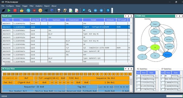 PCIe Protocol Analysis Software