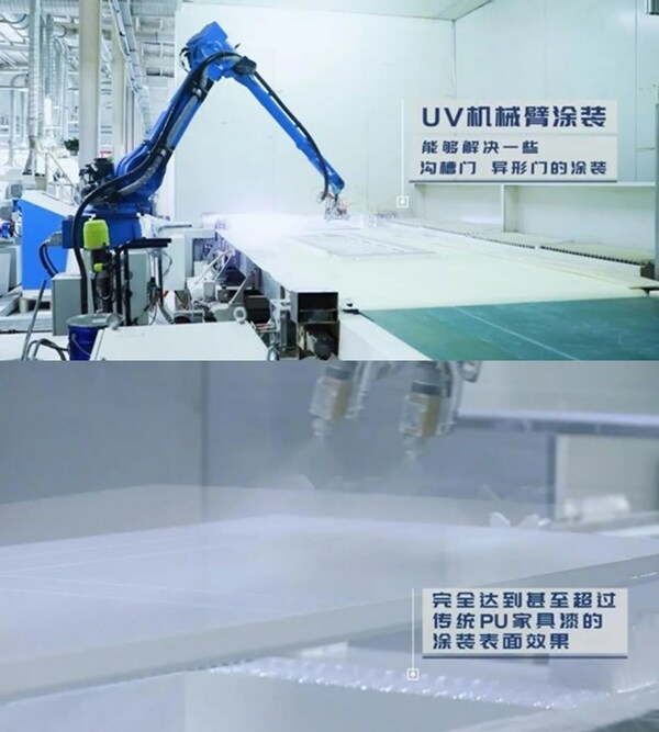 UV機械臂噴涂啞光白面漆涂裝表面效果優(yōu)異