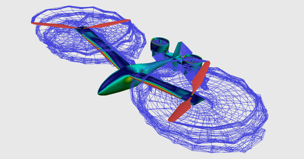 FlightStream® 獨(dú)特的表面渦量、邊界層分離和黏性分析功能，可對(duì)有動(dòng)力和無動(dòng)力配置的非常規(guī)飛行器進(jìn)行快速分析。