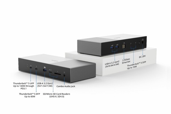 肯辛通宣布新一代 Thunderbolt? 5 擴(kuò)展塢上市